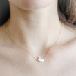 Load image into Gallery viewer, White Rabbit Necklace • Mother of Pearl Bunny Pendant • Good Luck Charm • Lucky Rabbit Jewelry • Gift For Animal Lover • Cute Woodland Style