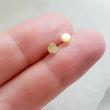 Load image into Gallery viewer, 14K Gold Disc Studs • Small Gold Studs • Delicate Stud Earrings • Minimalist Earrings • Round Gold Studs • Post Earrings • Dainty 14 karat