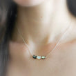 Load image into Gallery viewer, Cat Lover Necklace • Feline Necklace • Kitty Cat Jewelry • Pet Memorial • Cat Mom • Mother of Pearl • Minimalist Cat Necklace • Cat Lady
