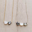 Load image into Gallery viewer, Cat Lover Necklace • Feline Necklace • Kitty Cat Jewelry • Pet Memorial • Cat Mom • Mother of Pearl • Minimalist Cat Necklace • Cat Lady
