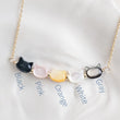 Load image into Gallery viewer, Cat Totem Necklace • Feline Necklace • Kitty Cat Jewelry • Pet Memorial • Cat Mom • Mother of Pearl • Minimalist Cat Necklace • Cat Lady