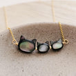 Load image into Gallery viewer, Cat Mom Necklace • Gift For Mom • Cat Jewelry • Cat Mom • Mother & Child • Mother's Day Gift • New Mom • Cat and Kittens Necklace