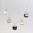 Load image into Gallery viewer, Kitty Cat Charms • Cat Lover Necklace • Feline Necklace • Pet Memorial • Cat Mom • Mother of Pearl • Minimalist Cat Necklace • Cat Lady
