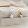 Load image into Gallery viewer, Sweetheart Necklace • Tiny Puffy Heart Charm • Dainty Heart Jewelry • Gift for Girlfriend • Valentine’s Day Necklace • Love Token