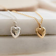 Load image into Gallery viewer, Sweetheart Necklace • Tiny Puffy Heart Charm • Dainty Heart Jewelry • Gift for Girlfriend • Valentine’s Day Necklace • Love Token