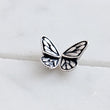 Load image into Gallery viewer, Butterfly Wing Studs • Sterling Silver Butterfly Earrings • Monarch Butterfly • Dainty Wing Studs • Nature Inspired Insect Jewelry • Gift
