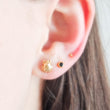 Load image into Gallery viewer, Scarab Beetle Studs • Egyptian Jewelry • Protective Amulet Earrings • Symbol of Rebirth & Luck • Gift for Traveler and Free Spirit