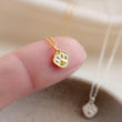 Load image into Gallery viewer, Tiny Paw Print Necklace • Sterling Pet Memorial Jewelry • Gift for Dog Mom • Cat Lover Charm • Animal Footprint Pendant • Gift For Her
