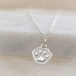 Load image into Gallery viewer, Tiny Paw Print Necklace • Sterling Pet Memorial Jewelry • Gift for Dog Mom • Cat Lover Charm • Animal Footprint Pendant • Gift For Her