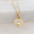 Load image into Gallery viewer, Tiny Paw Print Necklace • Sterling Pet Memorial Jewelry • Gift for Dog Mom • Cat Lover Charm • Animal Footprint Pendant • Gift For Her