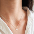 Load image into Gallery viewer, Tiny Paw Print Necklace • Sterling Pet Memorial Jewelry • Gift for Dog Mom • Cat Lover Charm • Animal Footprint Pendant • Gift For Her