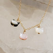 Load image into Gallery viewer, Kitty Cat Charms • Cat Lover Necklace • Feline Necklace • Pet Memorial • Cat Mom • Mother of Pearl • Minimalist Cat Necklace • Cat Lady