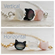 Load image into Gallery viewer, Cat Lover Bracelet • Feline Necklace • Kitty Cat Jewelry • Pet Memorial • Cat Mom • Mother of Pearl • Minimalist Cat Necklace • Cat Lady