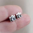 Load image into Gallery viewer, Little Camera Studs • Sterling Silver Camera Earrings • Vintage Camera • Gift for Photographer • Film Camera • Traveler Gift • Analog