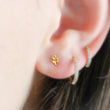 Load image into Gallery viewer, Tiny Leaf Vine Flat Back Studs • Surgical Steel Push-In Earrings • Dainty Leaves • 18G Ear Stack • Minimalist Multiple Piercing Studs