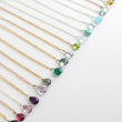 Load image into Gallery viewer, Birthday Gift • Tiny Gemstone Necklace • Layering Jewelry • Delicate Gemstone Drop • Bridesmaid Gift • Simple Gem Drop • Layering Necklace