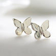Load image into Gallery viewer, Tiny Butterfly Studs • Petite Butterflies • Butterfly Silhouette Posts • Simple Minimal Earrings • Sterling Silver Butterfly • Stud Earrings