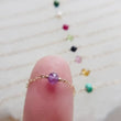Load and play video in Gallery viewer, Dainty Birthstone Necklace • Tiny Gemstone • Birthday Gift • Layering Necklace • Personalized Jewelry • Delicate Gold Chain • Gift For Her