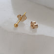 Load image into Gallery viewer, Tiny Yellow Gold Fill Earring Backs - Studio Blue
