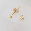 Load image into Gallery viewer, Tiny Yellow Gold Fill Earring Backs - Studio Blue