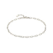 Load image into Gallery viewer, Tiny Paperclip Link Anklet - Studio Blue