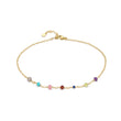 Load image into Gallery viewer, Confetti Gemstone Anklet - Studio Blue