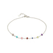 Load image into Gallery viewer, Confetti Gemstone Anklet - Studio Blue