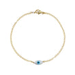 Load image into Gallery viewer, Dainty Evil Eye Bracelet - Studio Blue