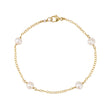 Load image into Gallery viewer, Freshwater Pearl Station Bracelet - Studio Blue