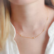 Load image into Gallery viewer, Diamond CZ Station Necklace - Studio Blue