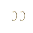 Load image into Gallery viewer, Dot Hug Hoops in 14k Gold - Studio Blue