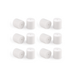 Load image into Gallery viewer, White Rubber Ear Nuts - Studio Blue