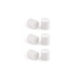 Load image into Gallery viewer, White Rubber Ear Nuts - Studio Blue