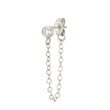 Load image into Gallery viewer, CZ Diamond Chain Huggies - Studio Blue