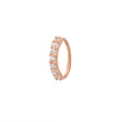 Load image into Gallery viewer, CZ Diamond Sparkle Hoops - Studio Blue