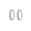 Load image into Gallery viewer, CZ Diamond Sparkle Hoops - Studio Blue