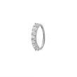 Load image into Gallery viewer, CZ Diamond Sparkle Hoops - Studio Blue