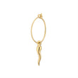 Load image into Gallery viewer, Tiny Italian Horn Hoops - Studio Blue