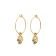 Load image into Gallery viewer, Tiny Skull Hoops - Studio Blue