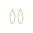 Load image into Gallery viewer, Thin Gold Hoops - Studio Blue