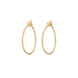 Load image into Gallery viewer, Thin Gold Hoops - Studio Blue
