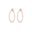 Load image into Gallery viewer, Thin Gold Hoops - Studio Blue