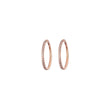 Load image into Gallery viewer, Micro Pavé Clicker Hoops - Studio Blue
