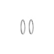 Load image into Gallery viewer, Micro Pavé Clicker Hoops - Studio Blue