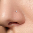 Load image into Gallery viewer, CZ Diamond Nose Screw - Studio Blue