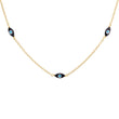 Load image into Gallery viewer, Dainty Evil Eyes Necklace - Studio Blue