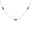 Load image into Gallery viewer, Dainty Evil Eyes Necklace - Studio Blue