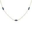 Load image into Gallery viewer, Dainty Evil Eyes Necklace - Studio Blue