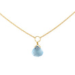 Load image into Gallery viewer, Tiny Blue Topaz Drop Necklace - Studio Blue