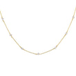 Load image into Gallery viewer, Herkimer Diamond Station Necklace - Studio Blue